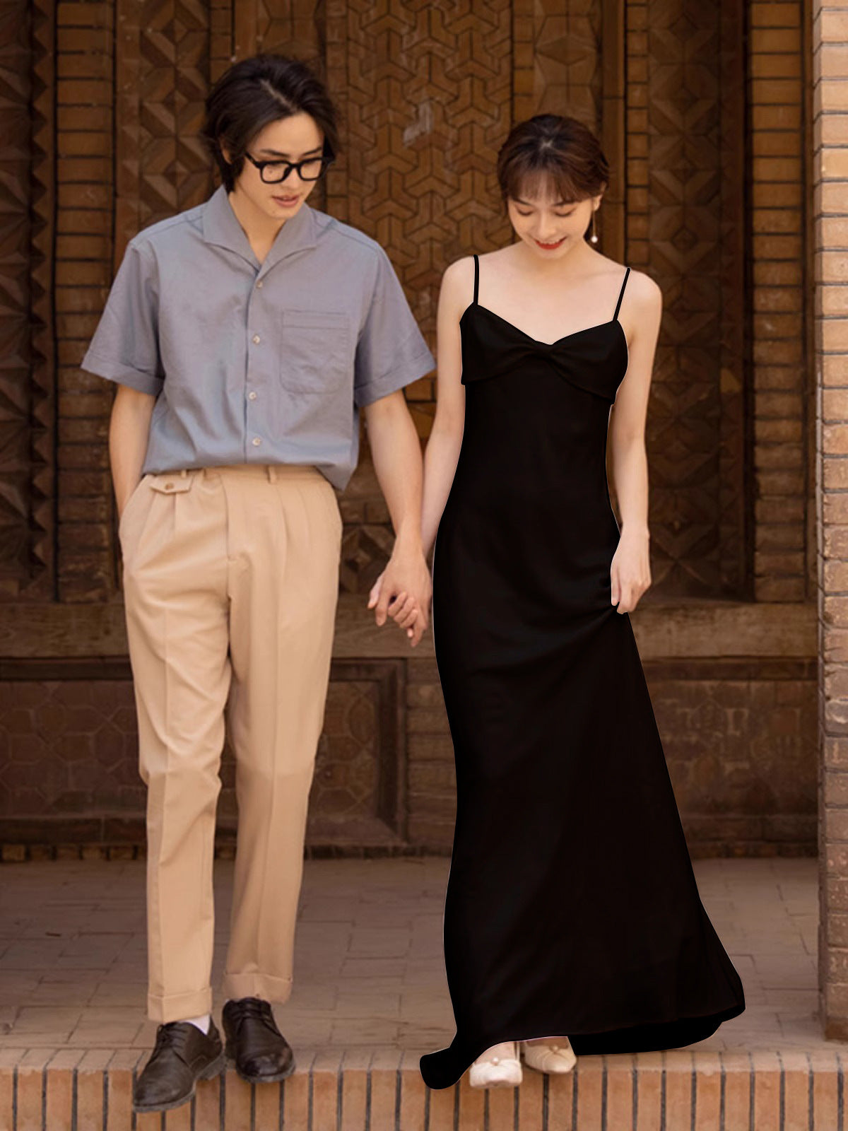 2025 suspender light wedding dress travel photography simple Mori super fairy white thin exterior dress summer