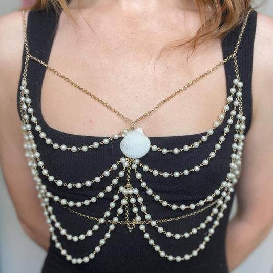 L5056Y 2025 Body chain factory supply Sexy wild hollow metal chain Body chain Small vest