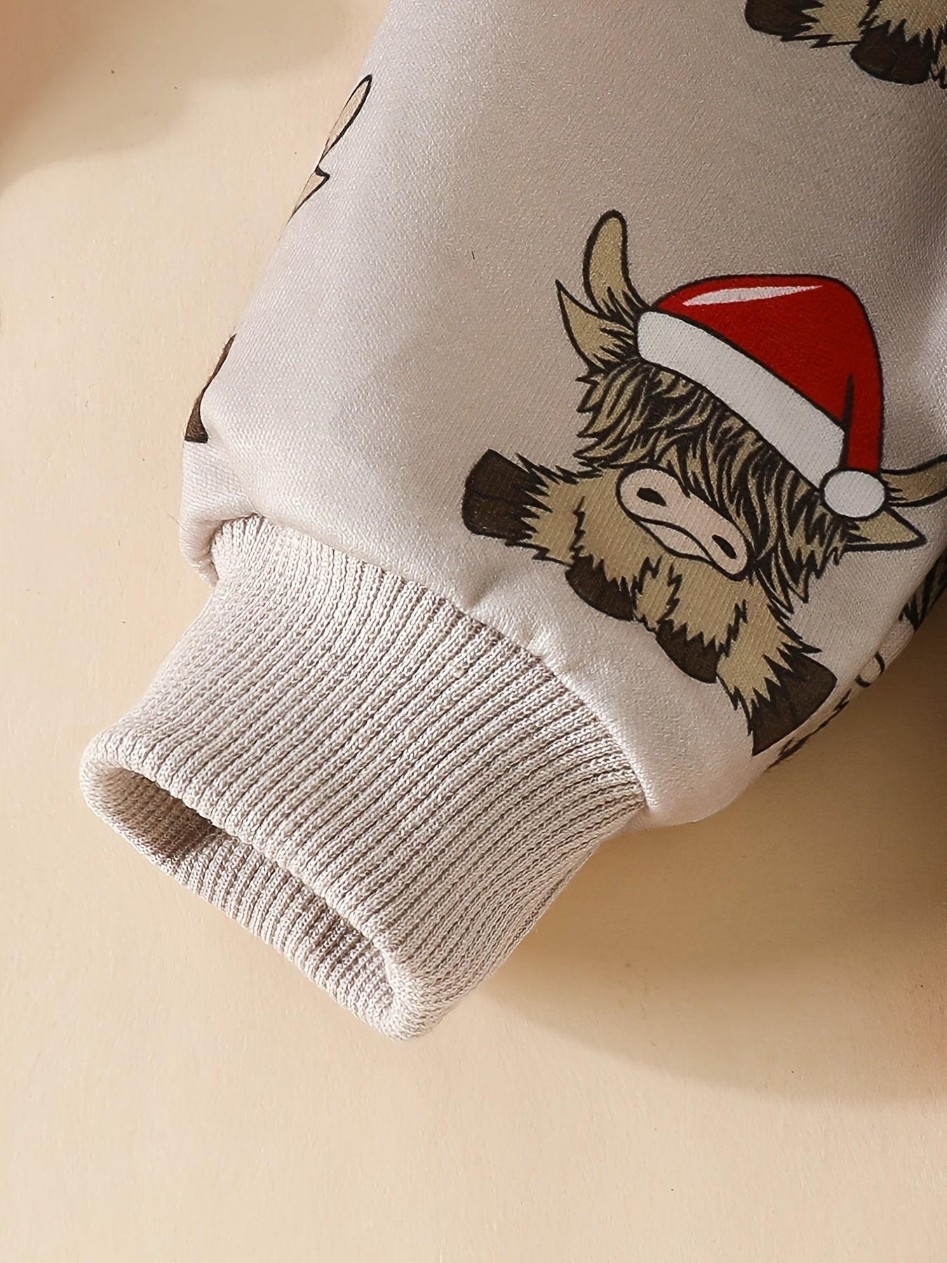 Baby Cute Jumpsuits, Santa Claus Print 0-2 Years Old Baby Triangle Jumpsuit, Spring And Autumn Outdoor Onesie