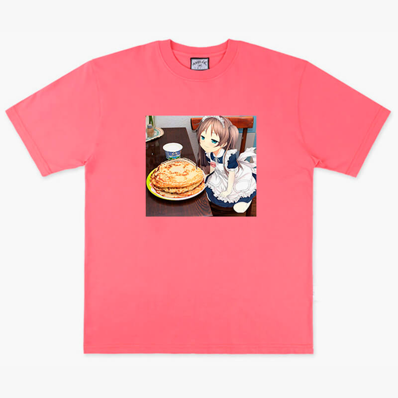 benpaolv Anime Aesthetic Pancake Cat Neko Anime Girl T-Shirt