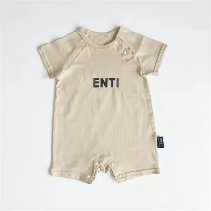 Clothing Sets Jumpsuits Baby Girls Designer Letter Jumpsuit Babies Cotton Clothes Short Sleeve Onesie Infant Toddler Onesies
