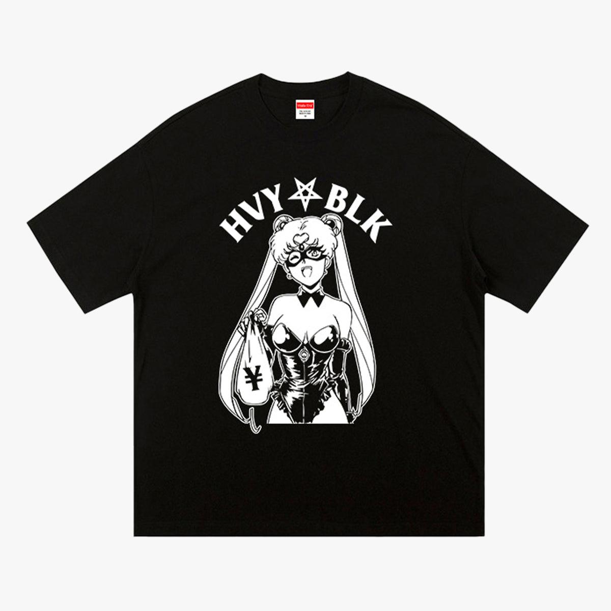 benpaolv Heavy Black Heist Sailor Moon T-Shirt
