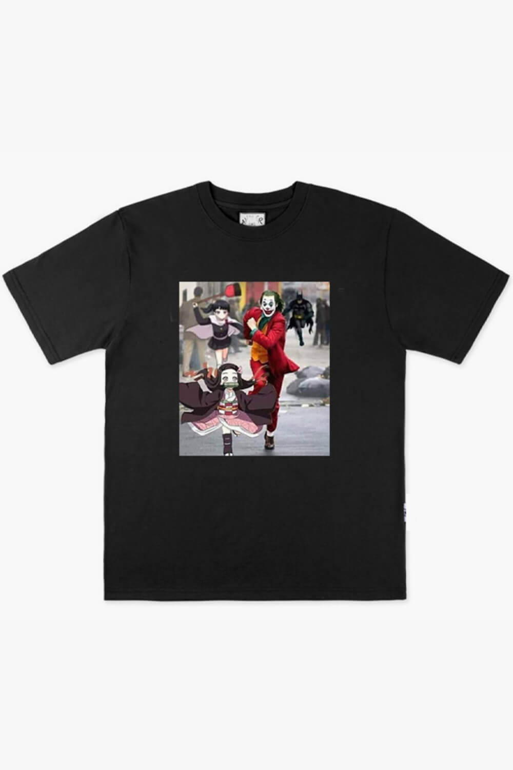 benpaolv Joker and Nezuko Running Away Anime T-Shirt