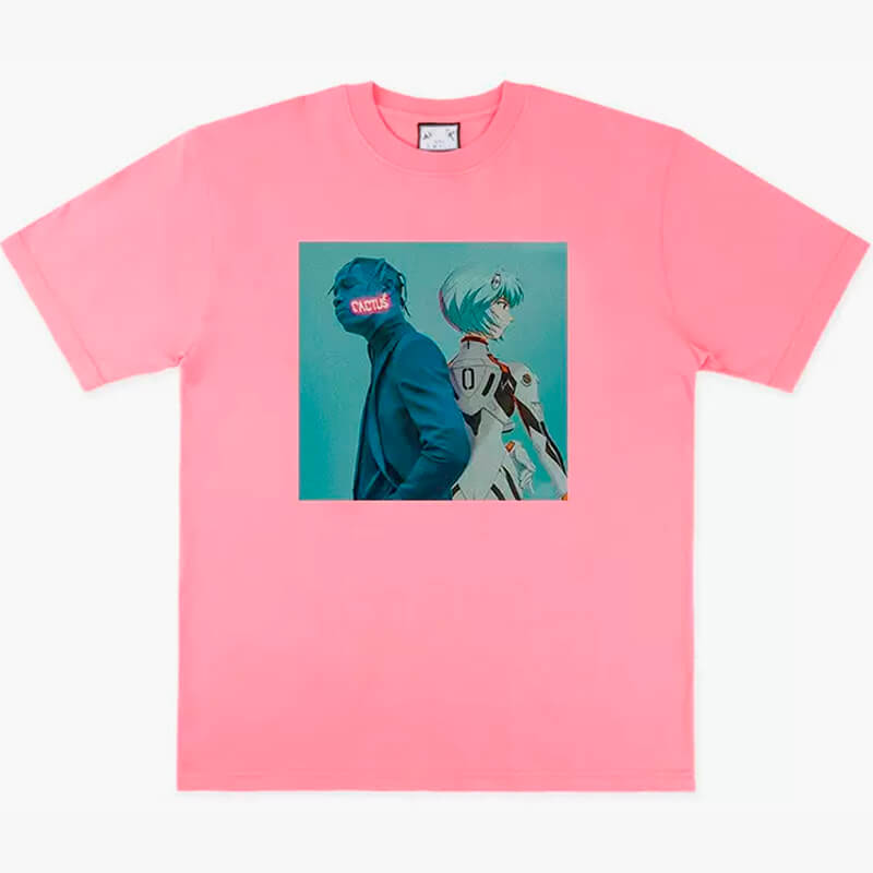 benpaolv Rei Ayanami and Travis Scott Anime T-Shirt