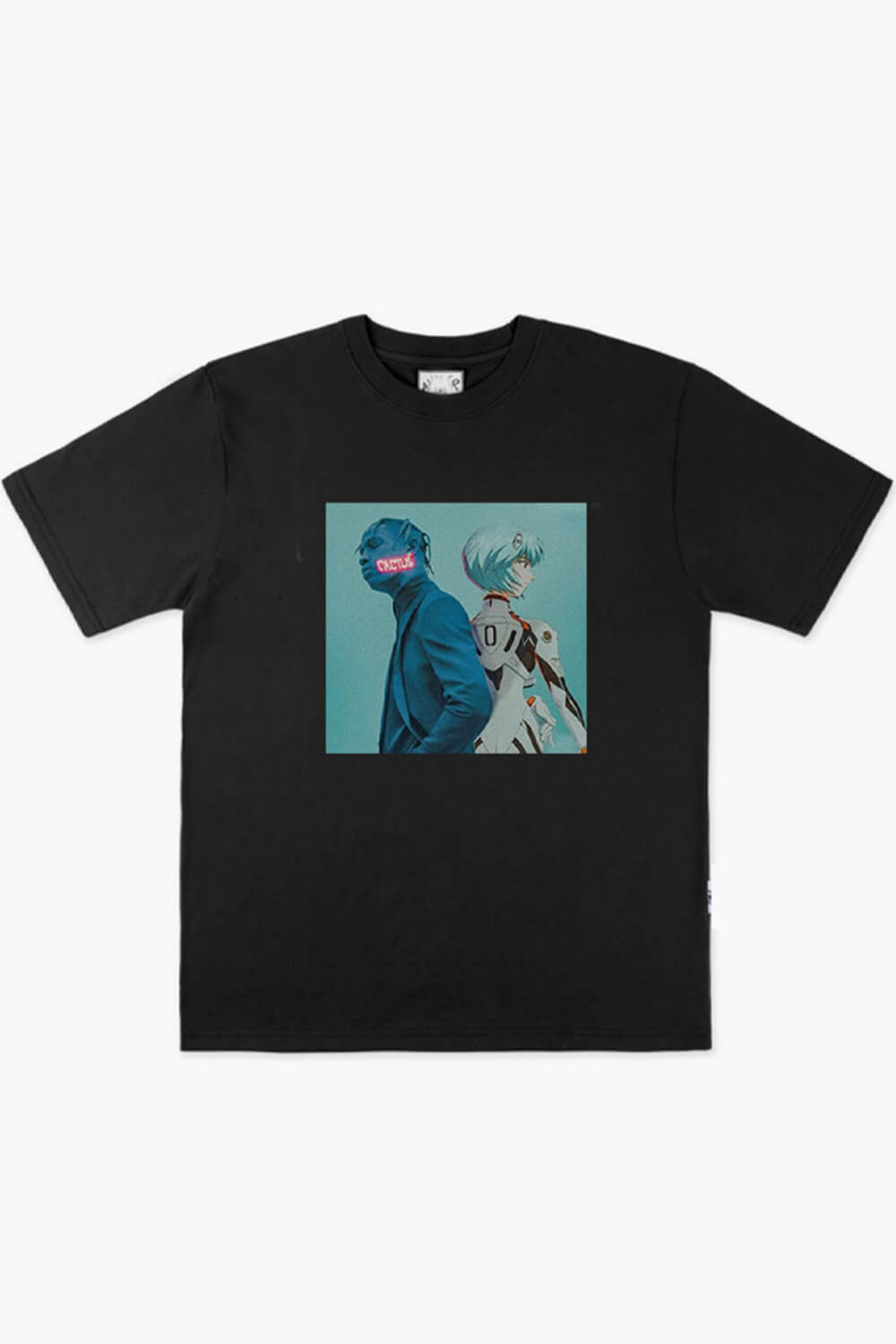 benpaolv Rei Ayanami and Travis Scott Anime T-Shirt