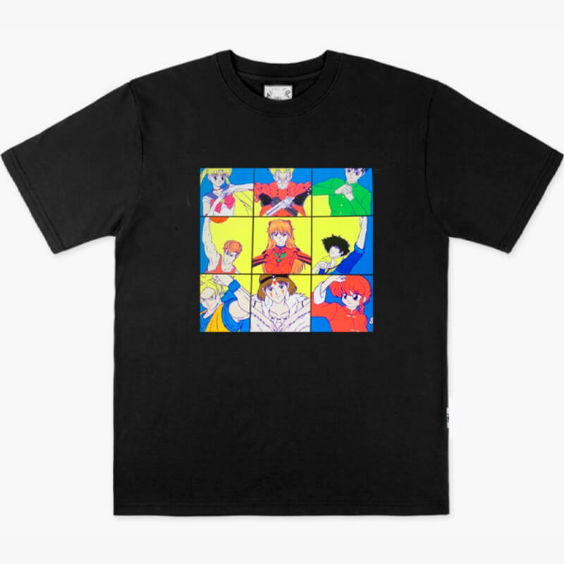 benpaolv Retro Anime Characters Aesthetic T-Shirt Heart Hand Sign
