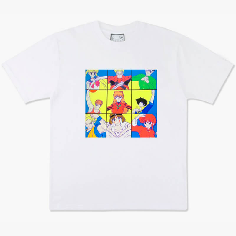 benpaolv Retro Anime Characters Aesthetic T-Shirt Heart Hand Sign
