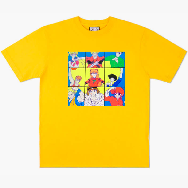 benpaolv Retro Anime Characters Aesthetic T-Shirt Heart Hand Sign
