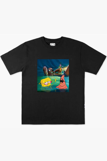benpaolv Sponge Bob and Asap Rocky T-Shirt Cartooncore